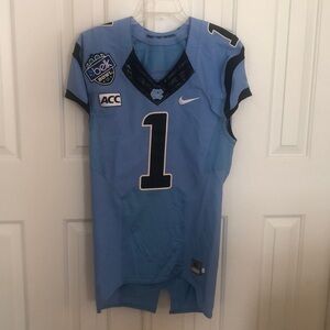 Autographed UNC Tarheels Football Jersey - Belk Bowl - "1"